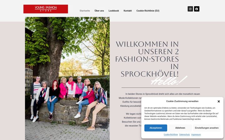 Screenshot of fashion-sprockhoevel.de
