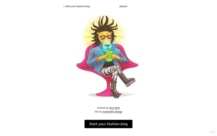 Screenshot of fashion.blog