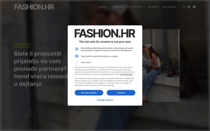 Screenshot of fashion.hr