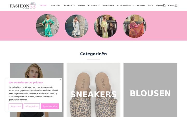 Screenshot of fashion53.nl