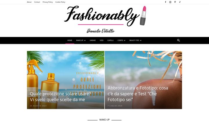 Screenshot of fashionably.it
