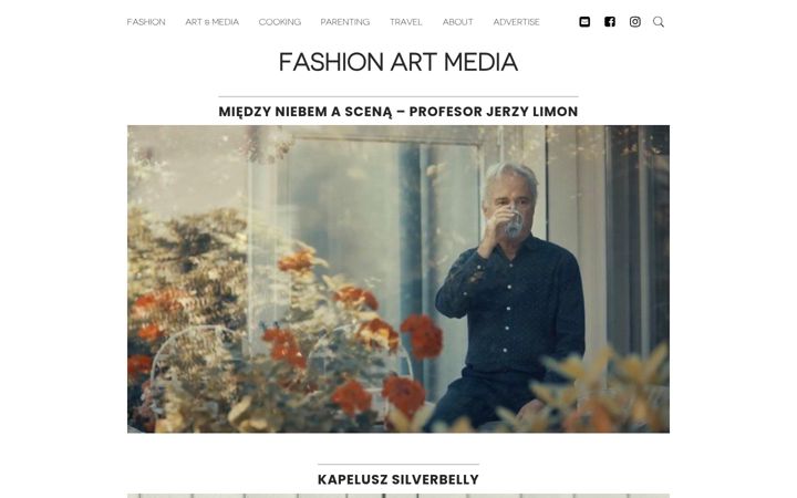 Screenshot of fashionartmedia.com