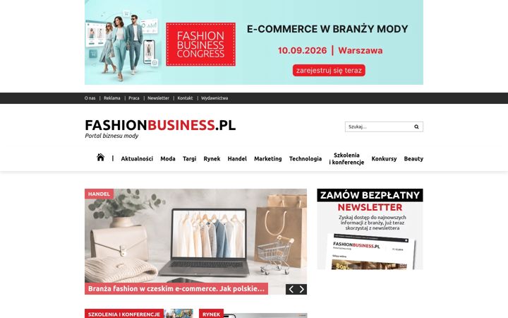 Screenshot of fashionbusiness.pl