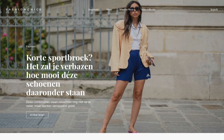 Captura de pantalla de fashionchick.nl