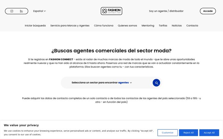 Screenshot of fashionconnect.net