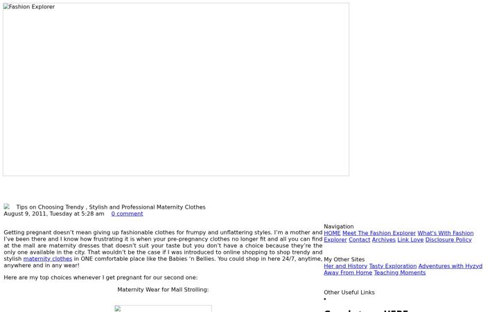 Screenshot of fashionexplorer.net