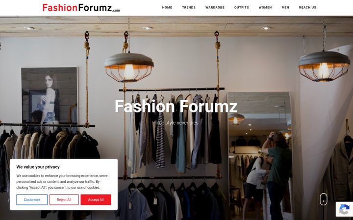 Screenshot of fashionforumz.com