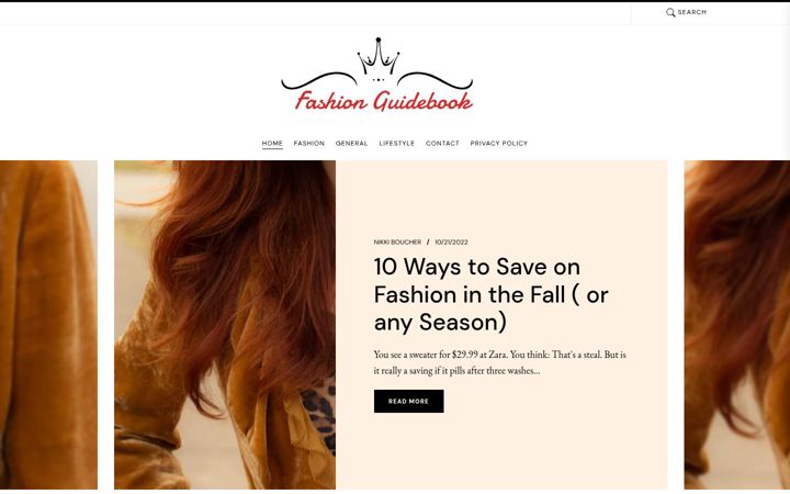 Ekrānuzņēmums no fashionguidebook.info