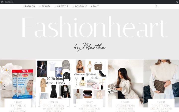 Screenshot of fashionheart.de