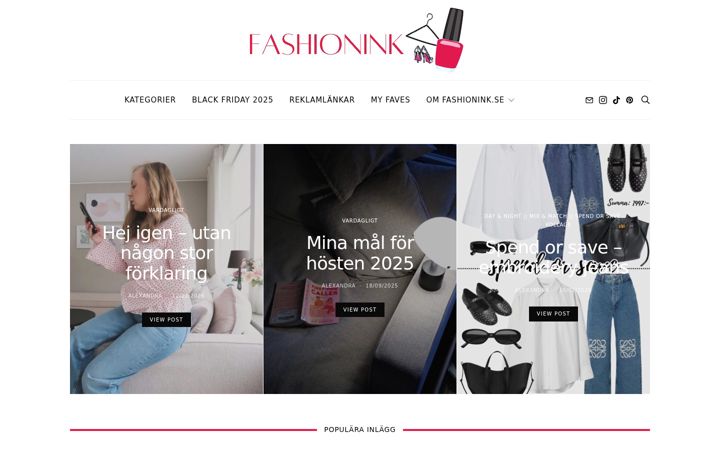 Screenshot of fashionink.se
