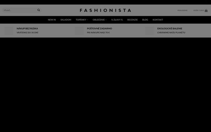 Screenshot of fashionista.sk