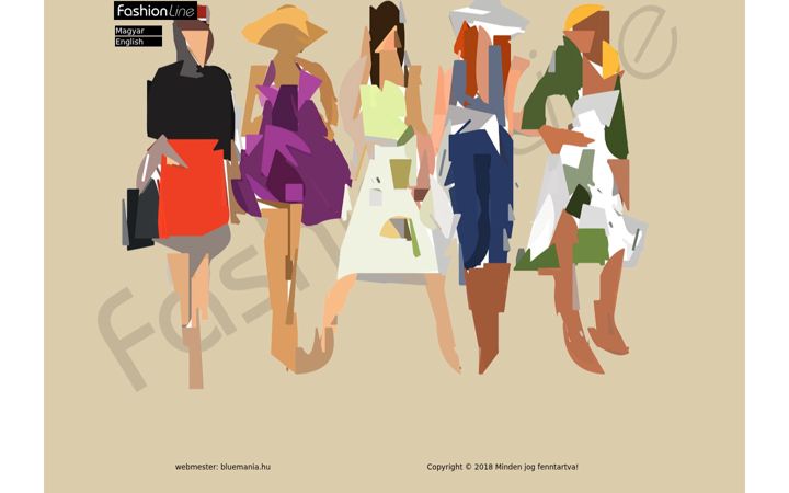 Screenshot of fashionline.hu