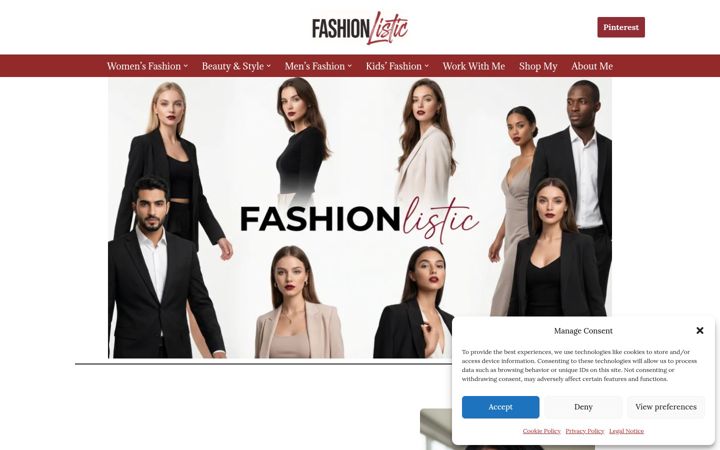 Screenshot of fashionlistic.com