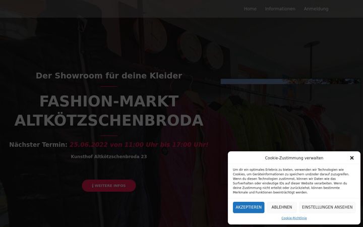 Screenshot of fashionmarktaltkoe.de