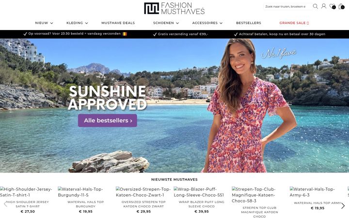 Screenshot of fashionmusthaves.be