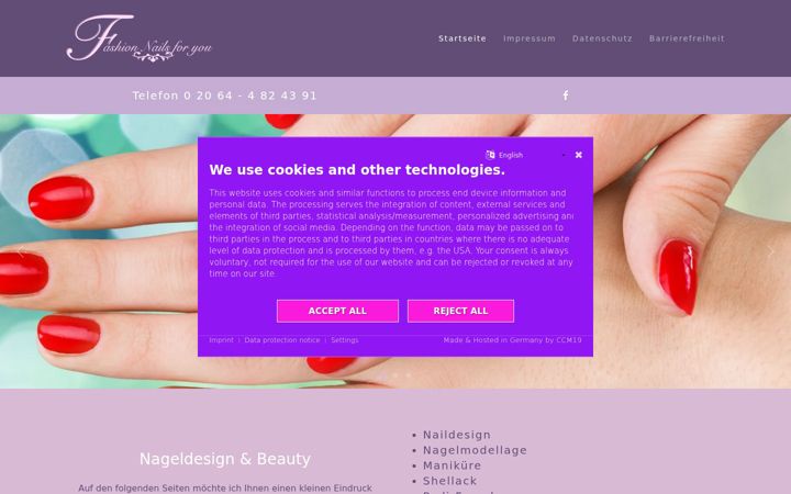 Screenshot of fashionnails-foryou.de
