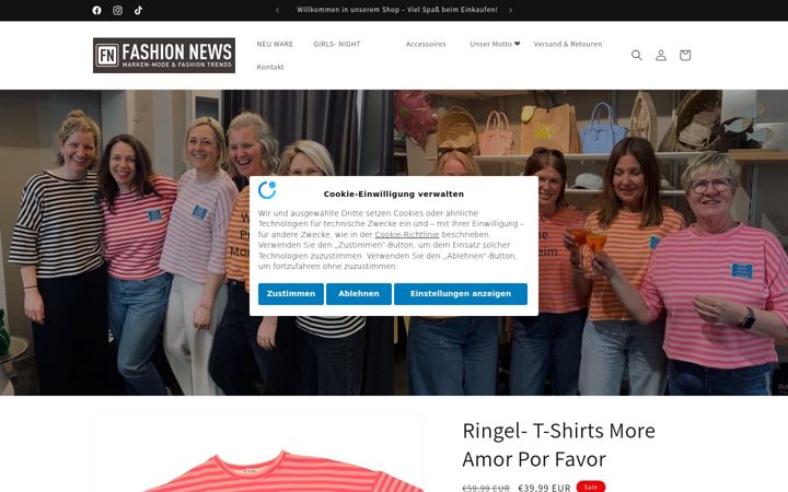Screenshot of fashionnewsbamberg.com