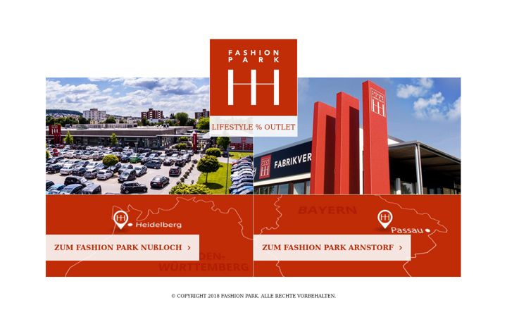 Screenshot of fashionpark.de