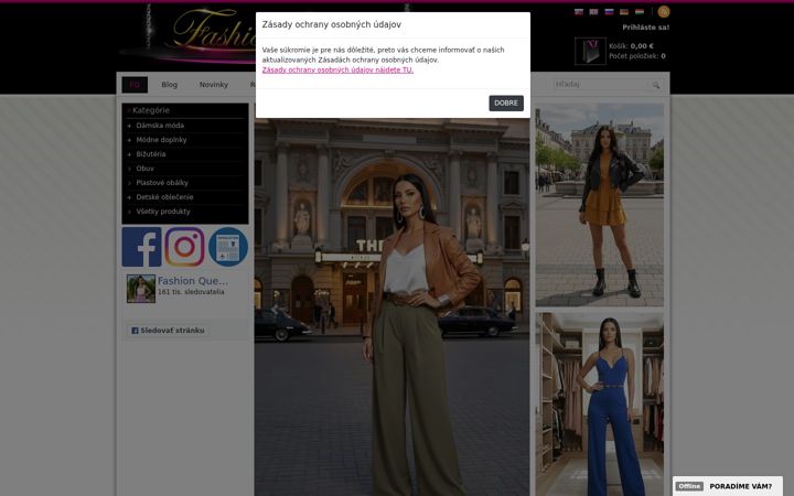 Screenshot of fashionqueen.sk