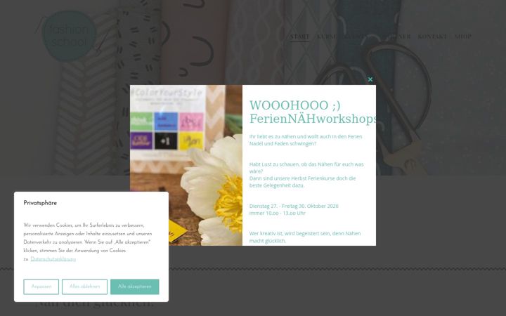 Screenshot of fashionschool-wildau.de