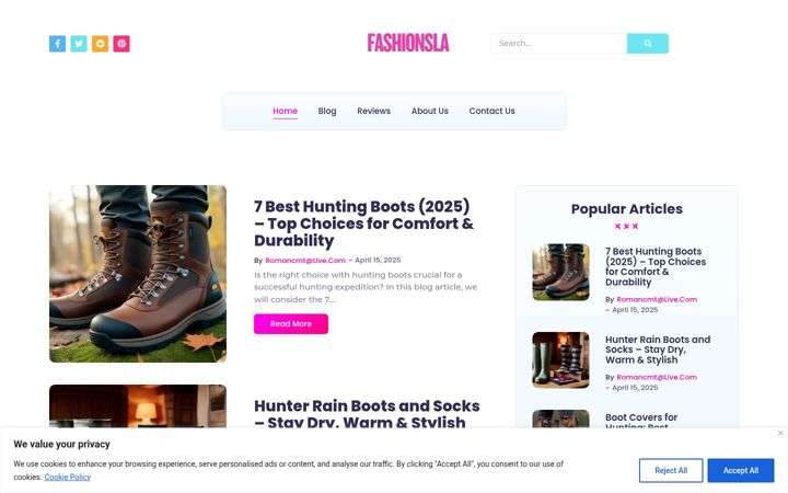 Screenshot of fashionsla.com