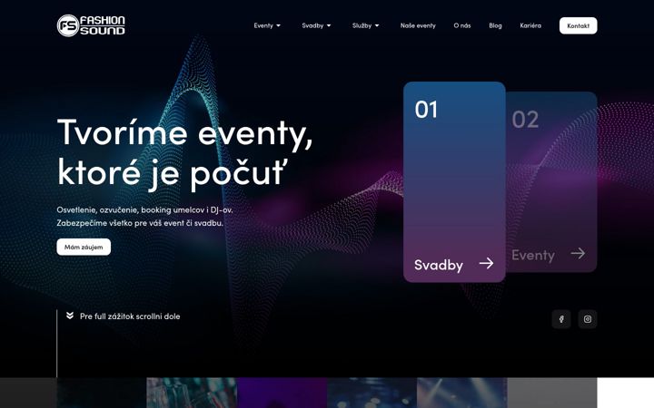 Snimka zaslona za fashionsound.sk