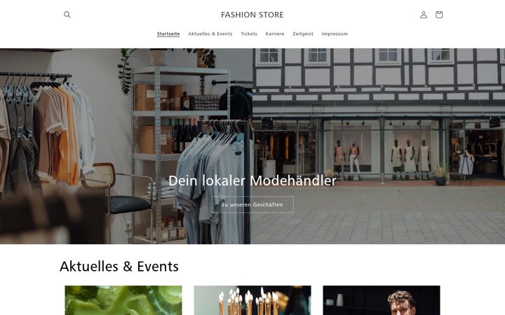 Screenshot of fashionstore.de
