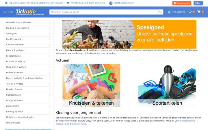 Screenshot of fashionstore.nl