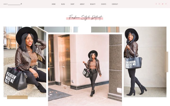 Screenshot of fashionstyledetroit.com