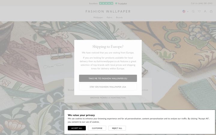 Screenshot of fashionwallpaper.us