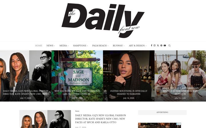 Screenshot of fashionweekdaily.com