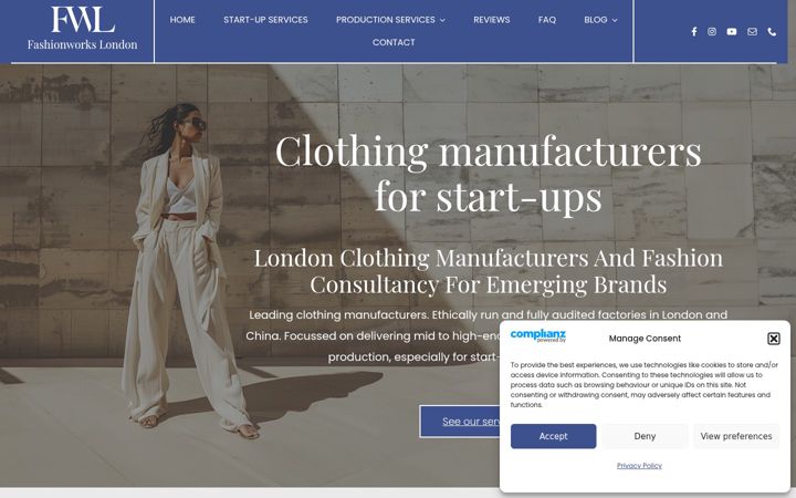 Screenshot of fashionworkslondon.com