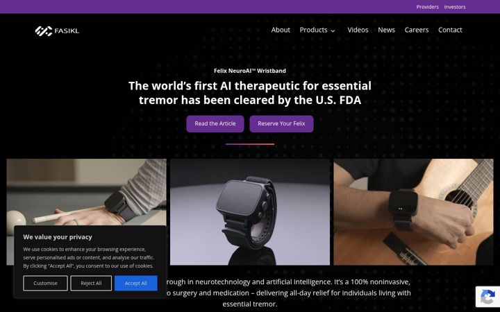 Screenshot of fasikl.com