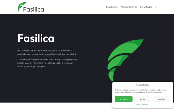 Snimka zaslona za fasilica.fi