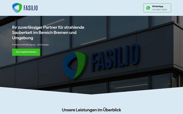 Screenshot of fasilio.de