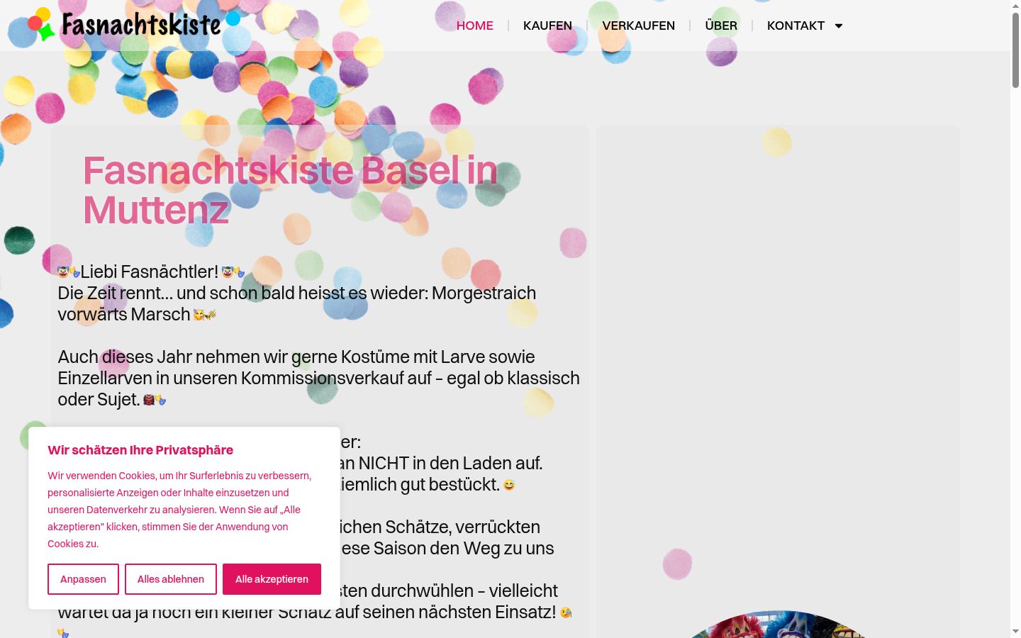 Skærmbillede af samtykkebanneret, som det blev vist før nogen interaktion