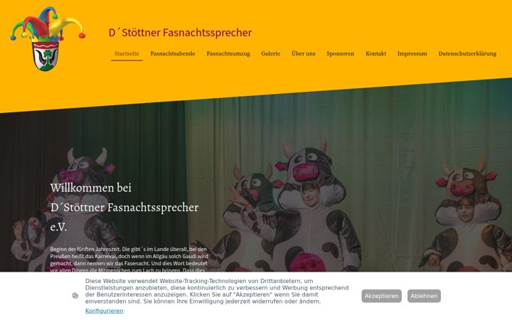 Screenshot of fasnachtssprecher-stoetten.de