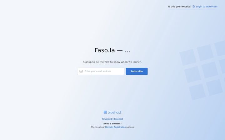 Screenshot of faso.la