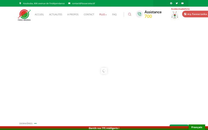 Screenshot of fasoarzeka.bf