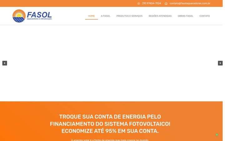 Ekraanipilt saidist fasolaquecedores.com.br