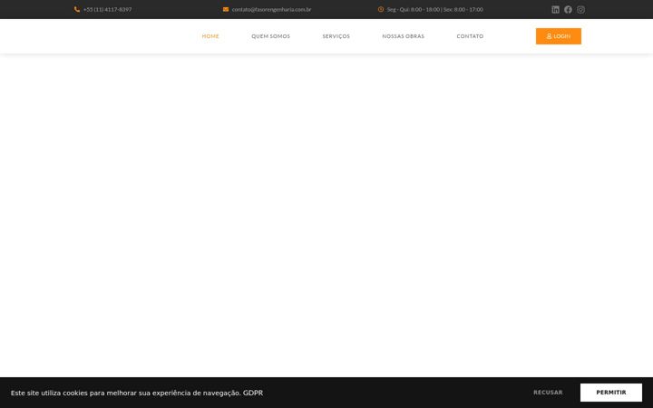Screenshot of fasorengenharia.com.br