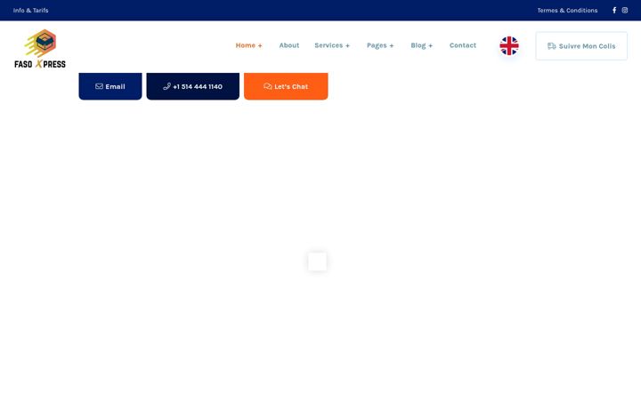 Screenshot of fasoxpress.com