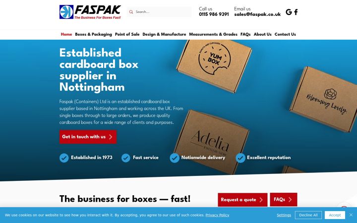 Zrzut ekranu faspak.co.uk