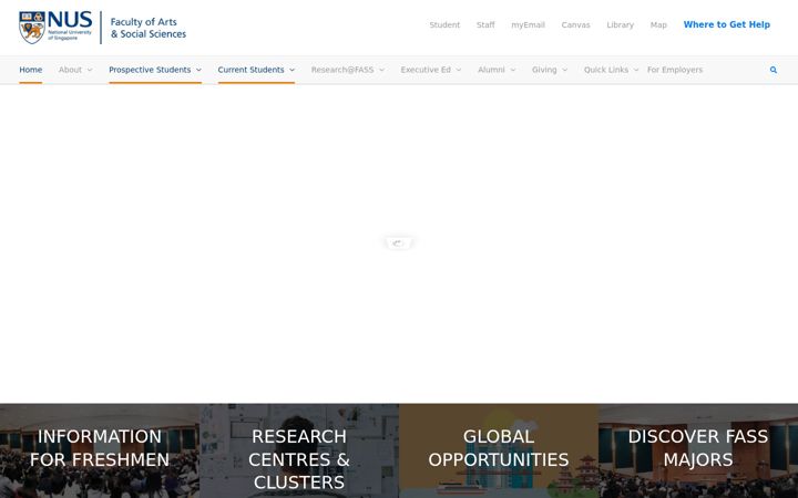 Screenshot of fass.nus.edu.sg