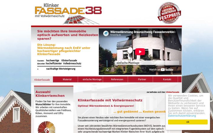 Screenshot of fassade38.de