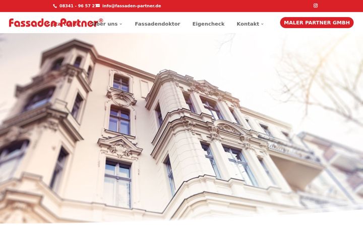 Screenshot stránky fassaden-partner.de