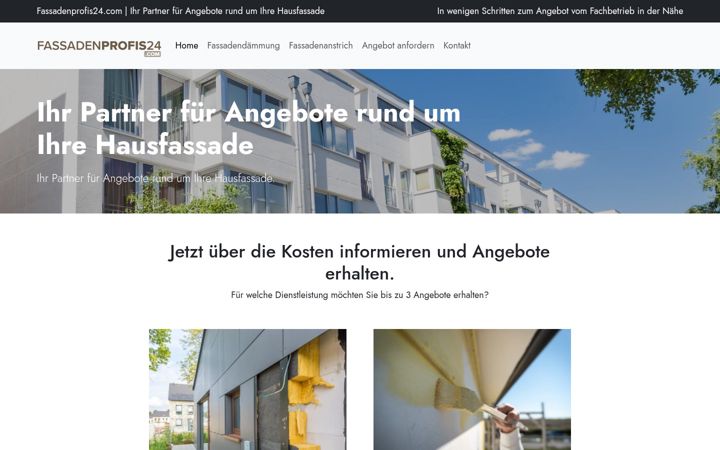 Screenshot of fassadenprofis24.com