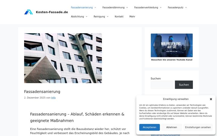 Screenshot of fassadensanierungen.de