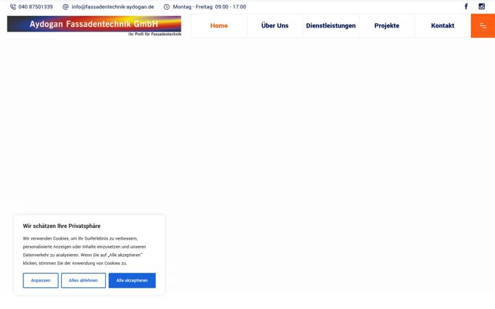 Screenshot of fassadentechnik-aydogan.de