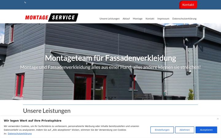 Screenshot of fassadenverkleidung-montage.de
